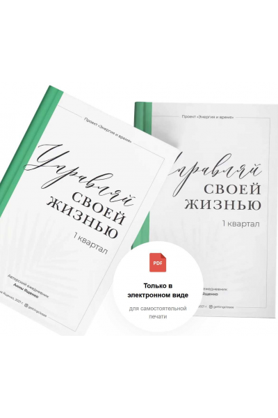 Авторский ежедневник "Управляй своей жизнью". 4 квартала 2022  Анна Ященко