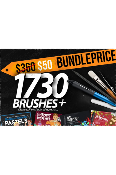 1730+ Brushes BIG BUNDLE.  Creativemarket