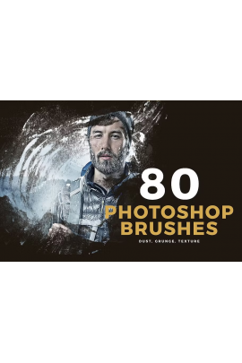 80 photoshop Brushes.  Creativemarket  ScaryClown