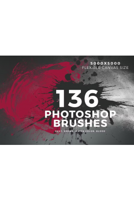 136 Photoshop Brushes.  Creativemarket  ScaryClown