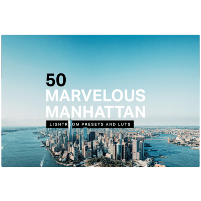 50 Manhattan Lightroom Presets LUTs.  Creativemarket  