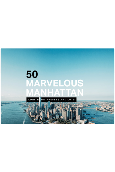 50 Manhattan Lightroom Presets LUTs.  Creativemarket  