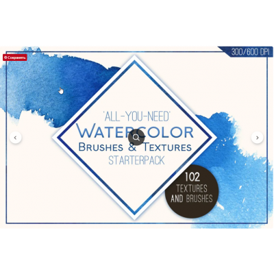 102 Watercolor Goodies! Quick!.  Creativemarket 