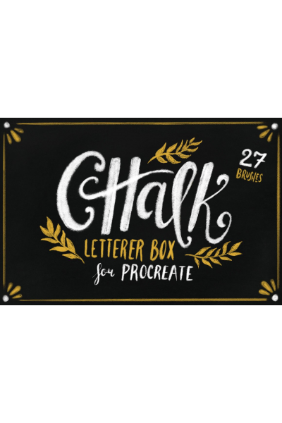 Chalk Letterer Box for Procreate.  Creativemarket  Guerillacraft