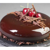 Муссовый торт с зеркальной глазурью  Вишня 3-d. Елена Крохмаль, Pastry School