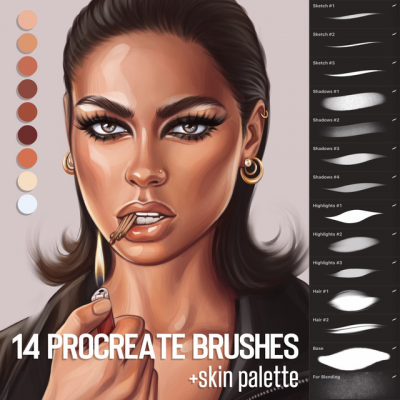 14 brushes for Procreate app. karych_art