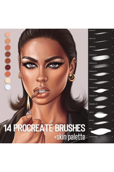 14 brushes for Procreate app. karych_art