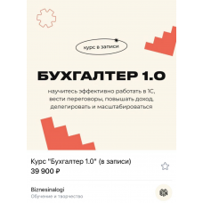 Бухгалтер 1.0  Евгения Мемрук  Biznesinalogi