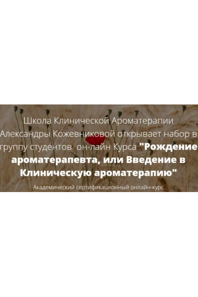 Рождение ароматерапевта или введение в Клиническую ароматерапию. Полный курс. Александра Кожевникова