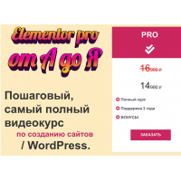 Elementor Pro от А до Я. Тариф PRO. Федор Васильев