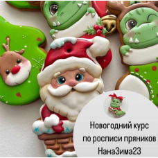 Новогодний курс по росписи пряников. НанаЗима23  Нана Пивоварова